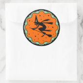 Vintage Halloween Witch Sticker (Tas)