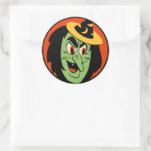 Vintage Halloween Witch Sticker (Tas)