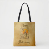 Vintage Halloween Witch Tas (Voorkant)
