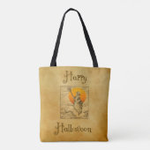 Vintage Halloween Witch Tas (Achterkant)