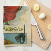 Vintage Halloween Witch  Theedoek (Quarter Fold)