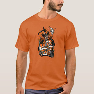 Vintage Halloween Witch Trick or treat T-shirt