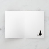 Vintage Halloween Witch Wenskaart Kaart (Binnen)