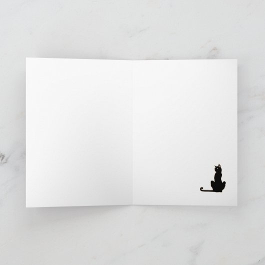 Vintage Halloween Witch Wenskaart Kaart (Binnen)