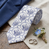 Vintage halsdoek met Nederlandse Delft Blauw windm