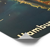 Vintage Hamburg Harbour Poster (Hoek)