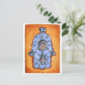 Vintage Hamsa Briefkaart (Staand voorkant)
