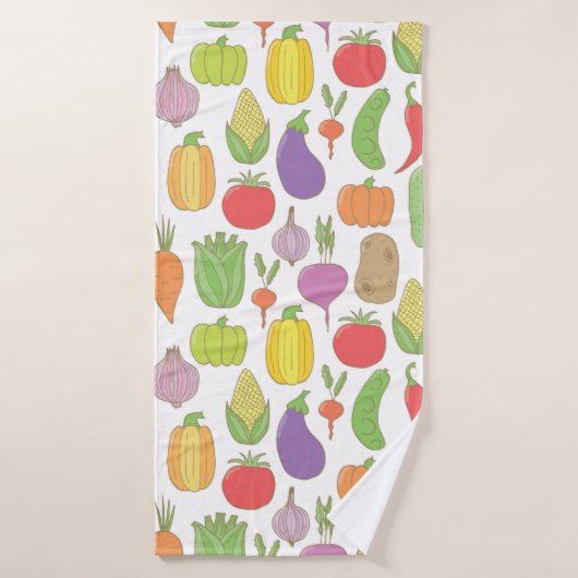 Vintage hand drawn doodle seamless background with badhanddoek (Badhanddoek)