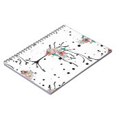 Vintage hand drawn seamless pattern graphic illust notitieboek (Linkerzijde)