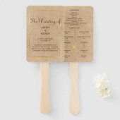 Vintage Hand Fan Handwaaier (Voorkant en achterkant)