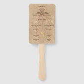 Vintage Hand Fan Handwaaier (Achterkant)