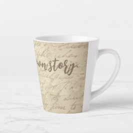 Vintage-Handschrift: Ruhe & Nostalgie  Latte Mok