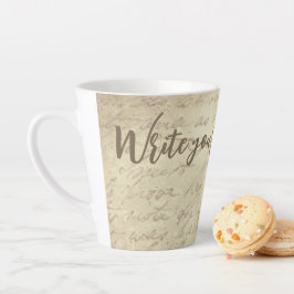 Vintage-Handschrift: Ruhe & Nostalgie  Latte Mok