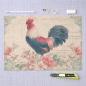 Vintage Hane Boerderij Tissuepapier (Craft)