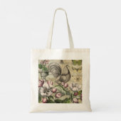 Vintage Hane Tuin Collage Kunst: Frans Landelijk Tote Bag (Achterkant)