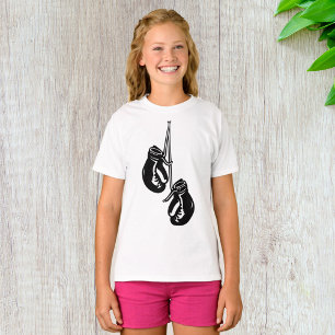 Vintage hangende boks handschoenen Retro vechter T-shirt