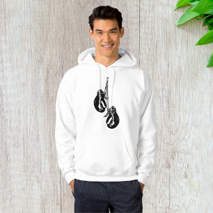 Vintage hangende bokshandschoenen Retro vechter Hoodie