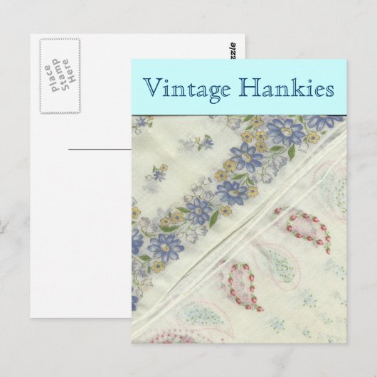 Vintage Hankies Briefkaart (Voorkant / Achterkant)