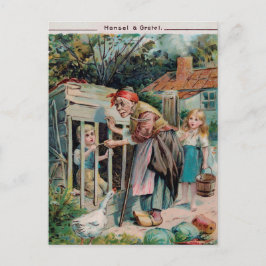 Vintage Hansel & Gretel 1906 Briefkaart