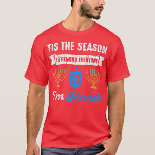 Vintage Hanukkah Gezegde Jood erfgoed Joods Festiv T-shirt
