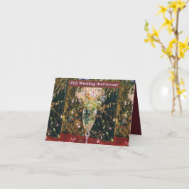 Vintage Happy 40th Wedding Jubileum Kaart