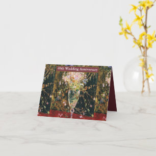 Vintage Happy 40th Wedding Jubileum Kaart