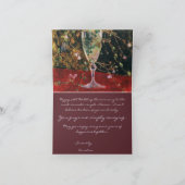 Vintage Happy 40th Wedding Jubileum Kaart (Binnen)