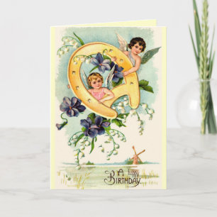 Vintage Happy Birthday card Kaart