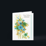 Vintage Happy Birthday Grandson Kaart<br><div class="desc">verjaardagskaart voor kleinzoon.</div>