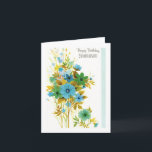 Vintage Happy Birthday Grandson Kaart<br><div class="desc">verjaardagskaart voor kleinzoon.</div>