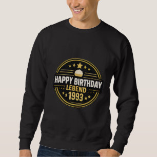 Vintage Happy Birthday Legend 1993 Trui