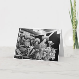 Vintage Happy Birthday Party-kaart Kaart