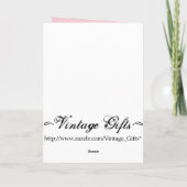 Vintage Happy Moederdag Kaart (Achterkant)