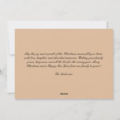 Vintage Happy Santa Christmas  Feestdagenkaart (Achterkant)