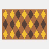 Vintage Harlequin Birthday Diamond Pattern  Inpakpapier Vel (Voorkant 2)