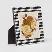 Vintage Harlequin Garden Rozen Fotoplaat (Voorkant)