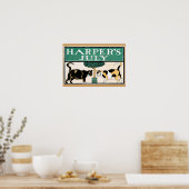 Vintage Harper's Juli Katten van Edward Penfield Poster (Keuken)