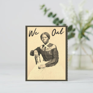 Vintage Harriet Tubman - We Out - Zwarte Geschied Briefkaart