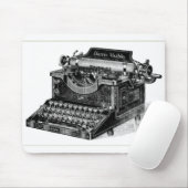 Vintage Harris Visible Typewriter Muismat (Met muis)