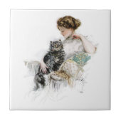 Vintage Harrison Fisher Tegeltje (Voorkant)