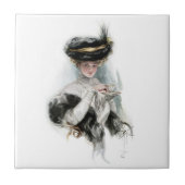 Vintage Harrison Fisher Tegeltje (Voorkant)