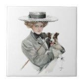 Vintage Harrison Fisher Tegeltje (Voorkant)