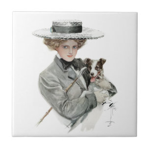 Vintage Harrison Fisher Tegeltje