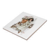 Vintage Harrison Fisher Tegeltje (Zijkant)