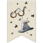 Vintage Harry Potter Eerste Verjaardag Vlaggetjes (Eerste vlag)