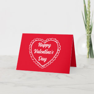 VINTAGE HART GELUKKIGE VALENTIJNSDAG ONTWERP KAART