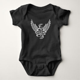 Vintage Hart Met Vleugels Romper