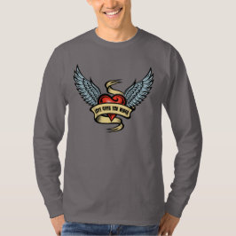 Vintage Hart Met Vleugels T-shirt