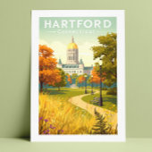 Vintage Hartford Connecticut Briefkaart