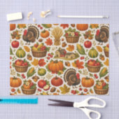 Vintage Harvest Farmhouse Thanksgiving Tissuepapier (Craft)